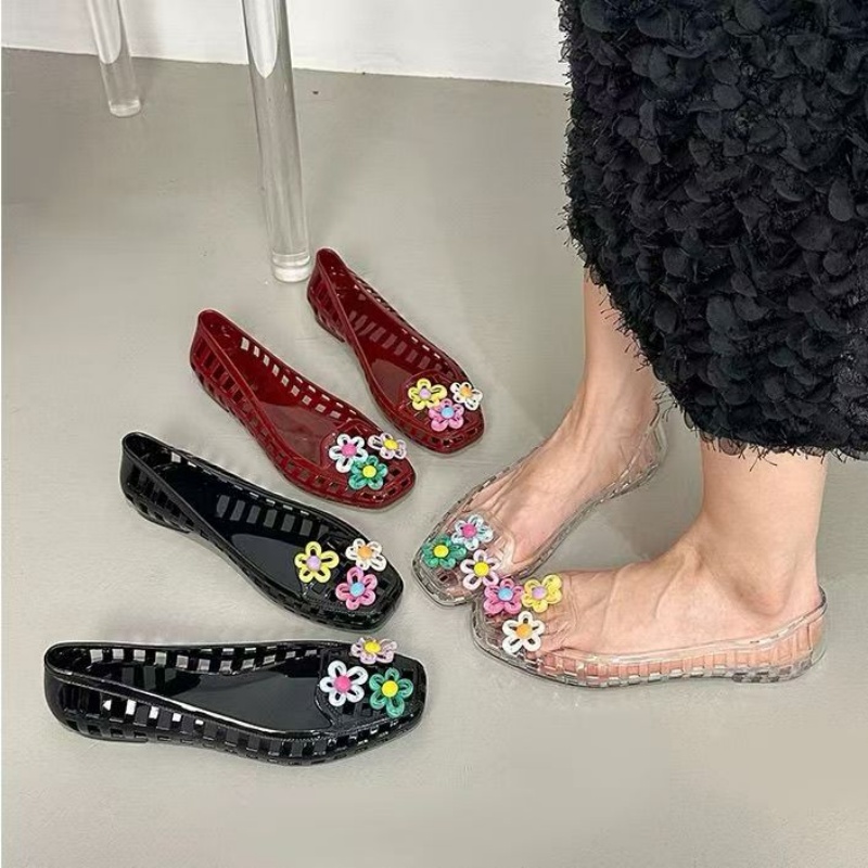 Women'S Shoes And Accessories - Sapatos de gelatina vazados estilo kawaii