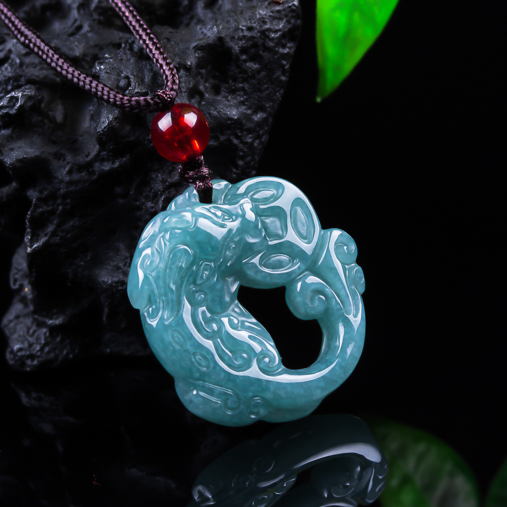 Women'S Accessories Designer - Pingente Pixiu de Jadeíta Birmanesa, Acessório
