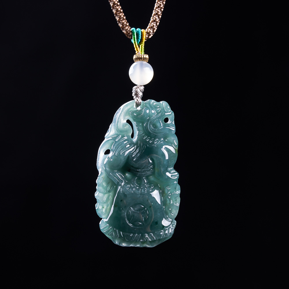 Women'S Accessories Designer - Pingente Pixiu de Jadeíta Birmanesa, Talismãs
