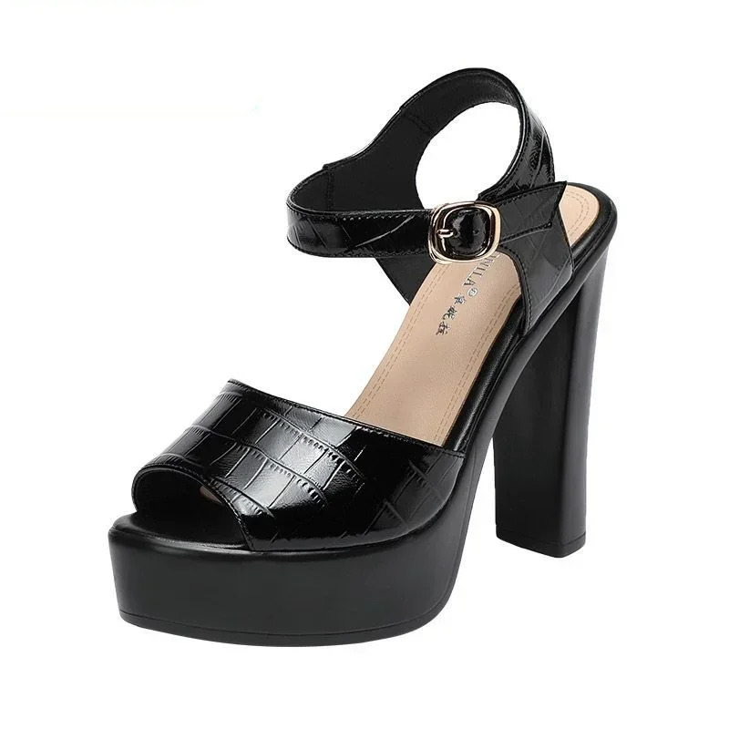 Women'S Accessories Trends 2025 - 10cm 13cm moda sandálias de couro