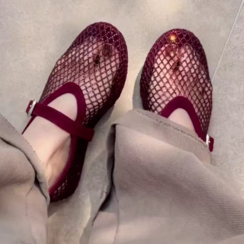 Women'S Shoes And Accessories - Sandálias Femininas Vazadas com Strass, Novidade