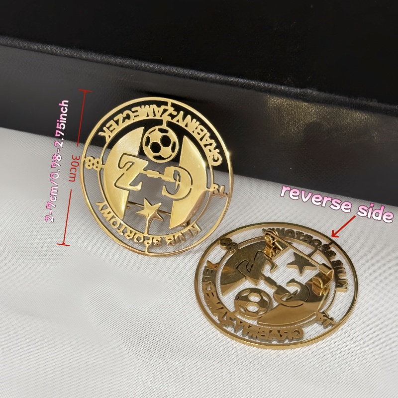 Broche com logotipo personaliz - Women Accessories Logo avaliação e preço