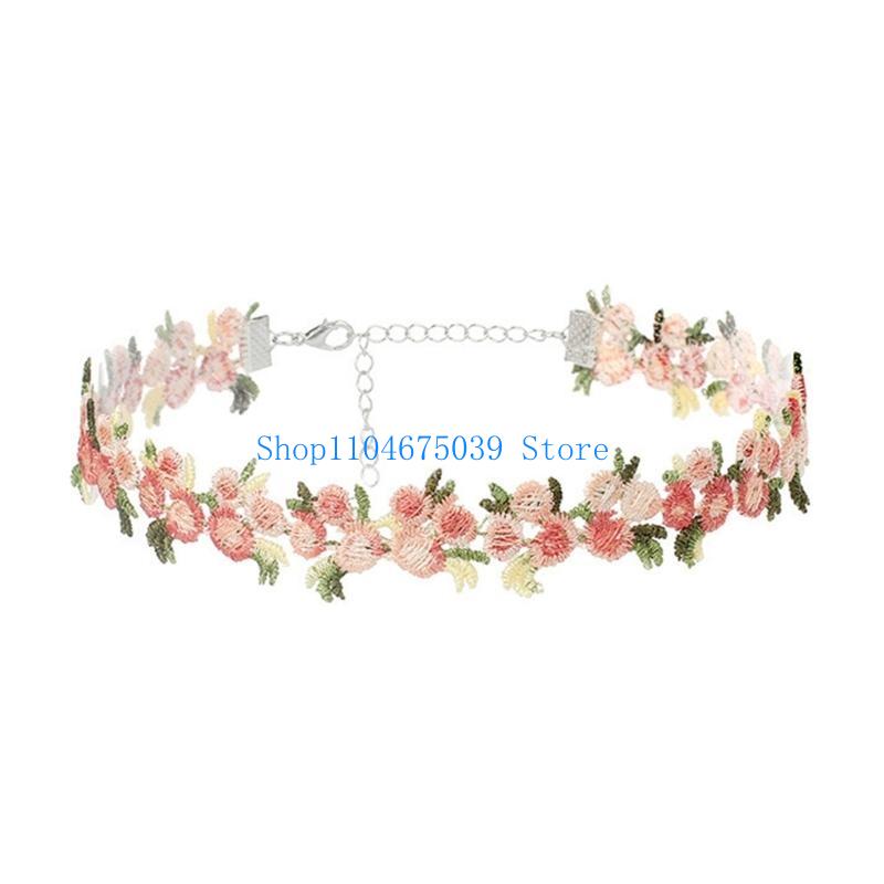 Colar Choker de Renda Bordada  - Women Accessories Pk avaliação e preço