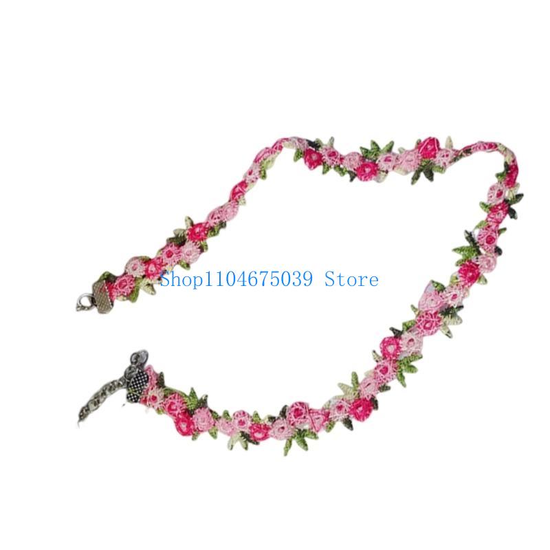 Colar Choker de Renda Bordada  - Women Accessories Pk avaliação e preço