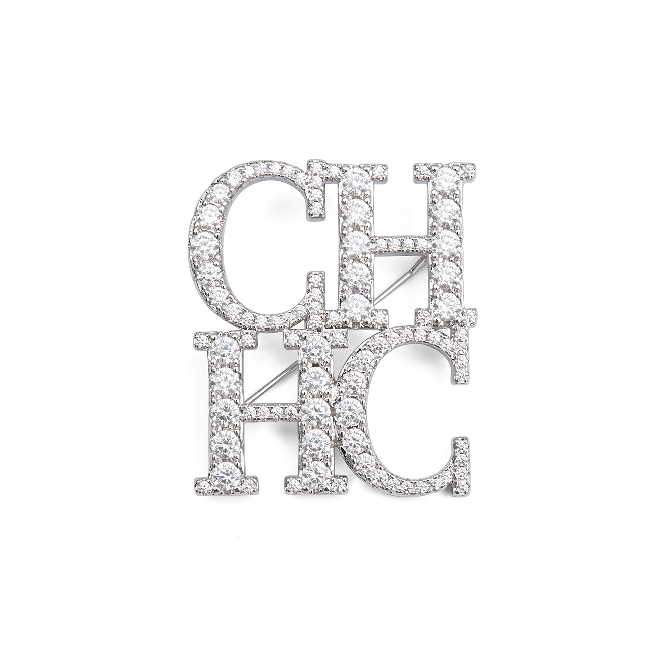 Broche CH Elegante em Tom Prat - Women Accessories Logo avaliação e preço