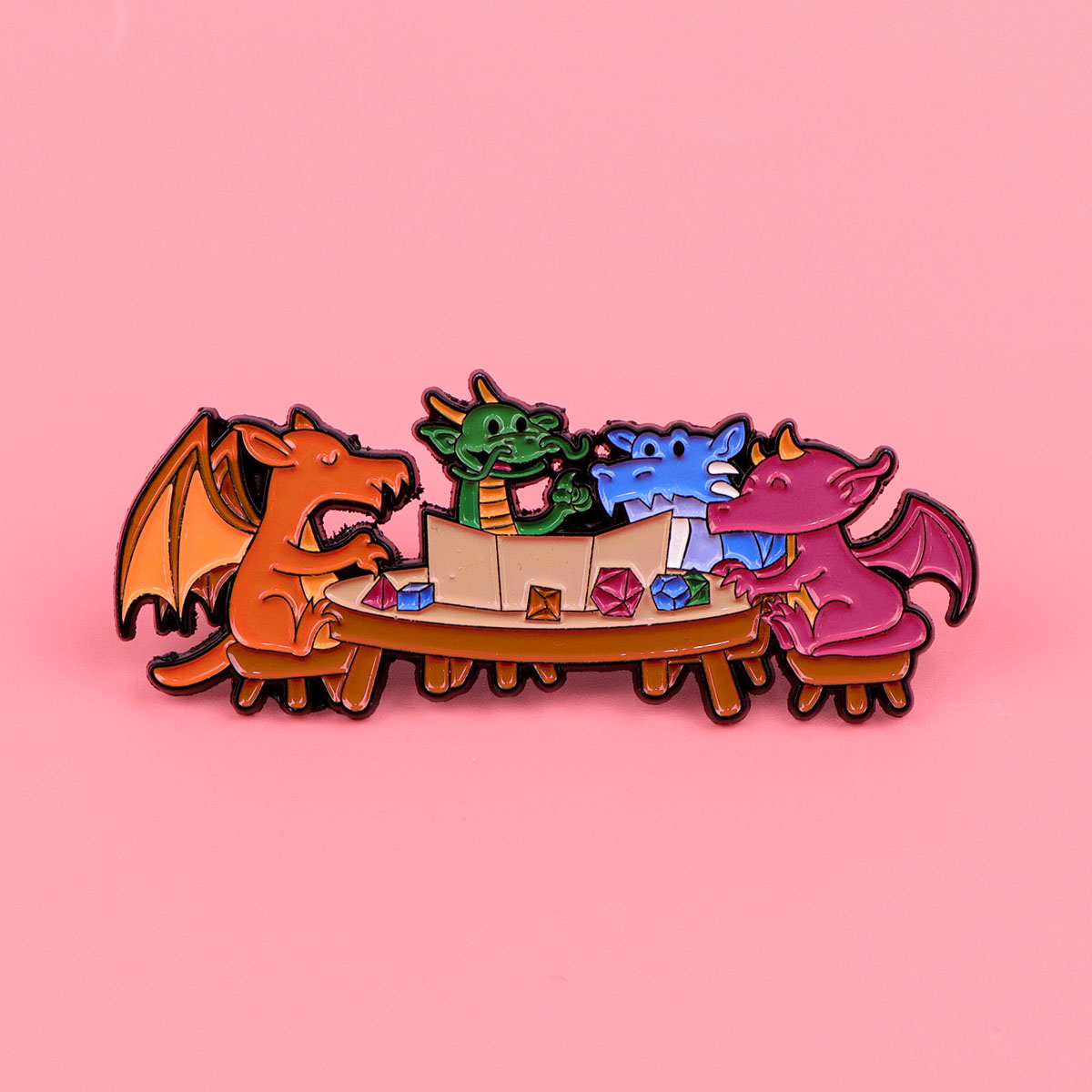 Game Dice Enamel Pin Dragon Ba - Women Accessories Picture avaliação e preço