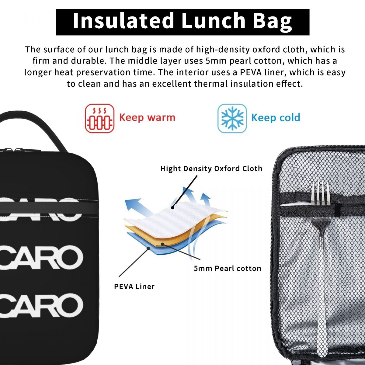 Bolsas de almoço isoladas com  - Women Accessories Logo avaliação e preço