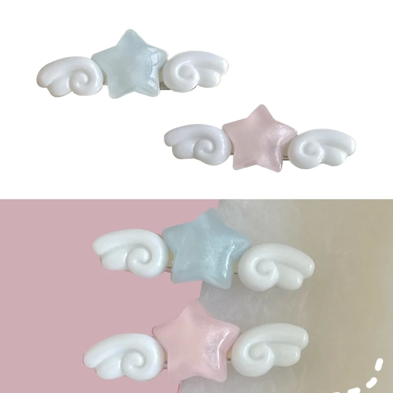 Nova geléia rosa estrela asas  - Women Accessories Pk avaliação e preço