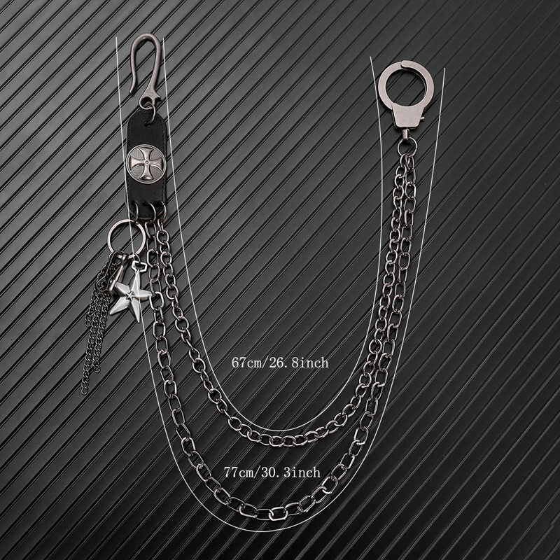 Punk steet couro chaveiros cor - Women Accessories Pk avaliação e preço